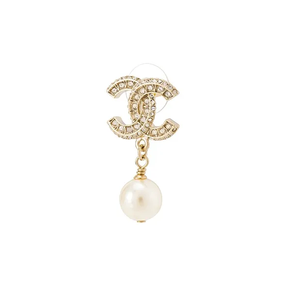 CHANEL Resin And Strass Metal Earrings-1