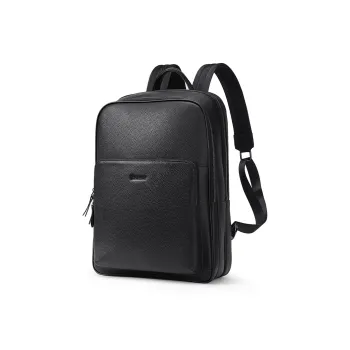 Playboy Cow Leather Backpack Men's Black