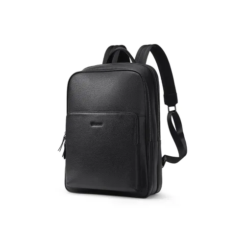 Playboy Cow Leather Backpack Men's Black