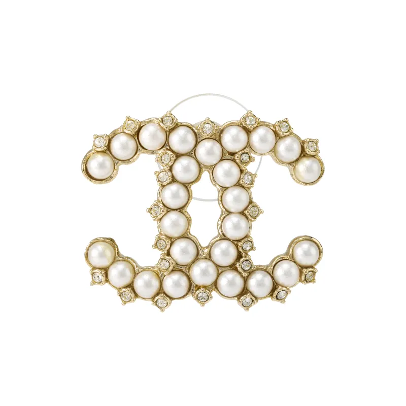 CHANEL Stud Earrings Women's-1