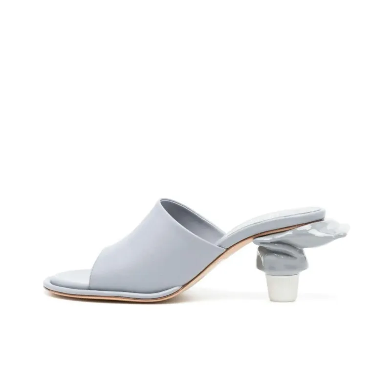 Maison MIHARA YASUHIRO Toothpaste 65mm Leather Mules-0