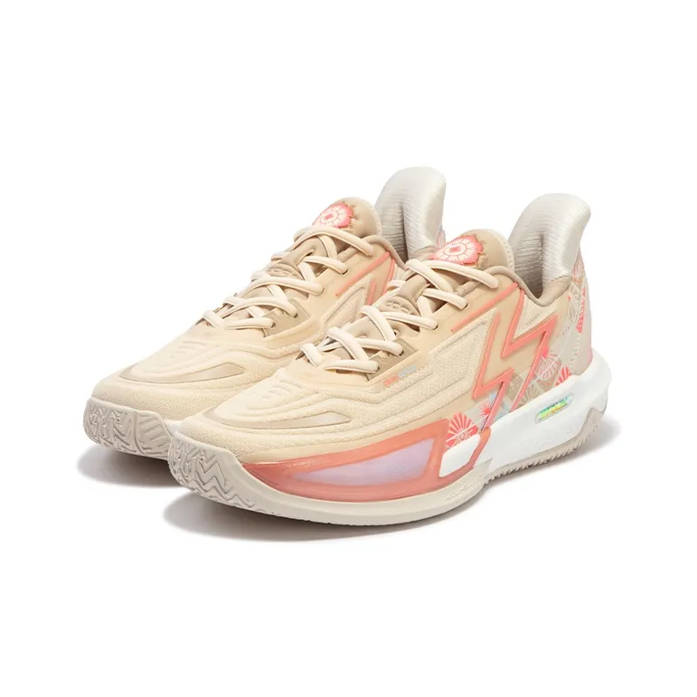 361° BIG3 4.0 Quick Pro Basketball Shoes Men Low Top Dune White/Apricot Tea Brown-2