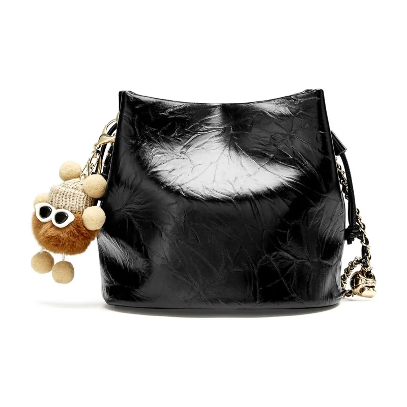 JOSINY PU With Cow Leather Premium Commuter Crossbody Bag, Shoulder Bag Trumpets Women's-2