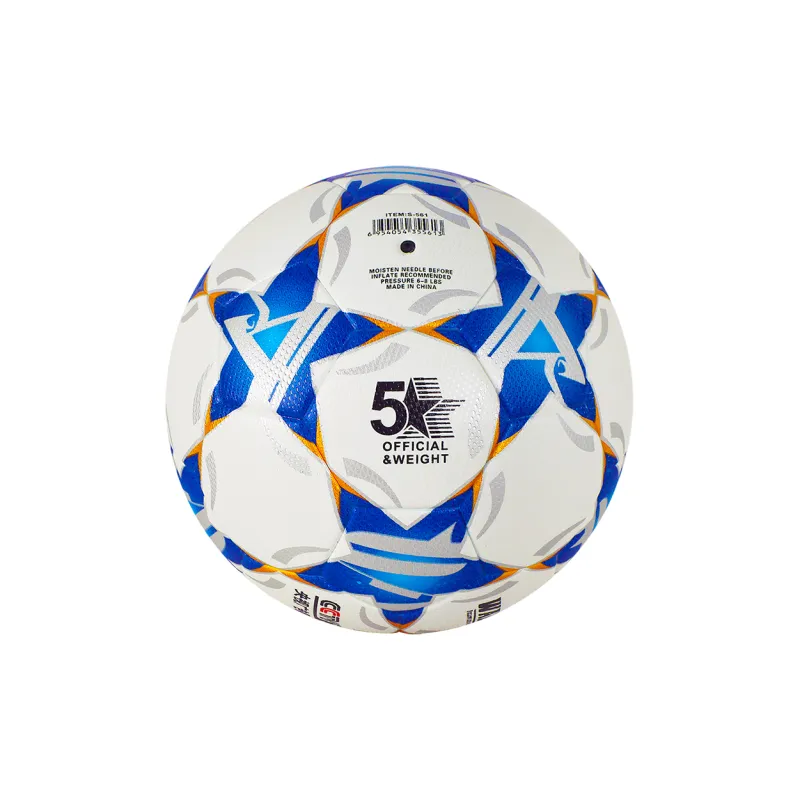 WADE x YBAKING Size 5 Ball Soccer TPU Seamless Thermal bonding Unisex Black White-16