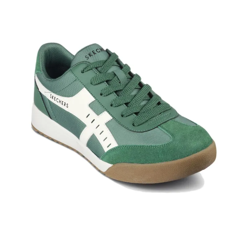 Skechers Street Breathable Low Top Casual Shoes Men's Green White-2