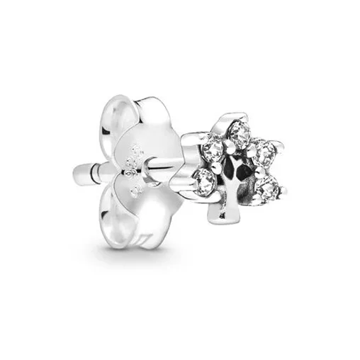 Pandora Stud Earrings Women's Silver-0