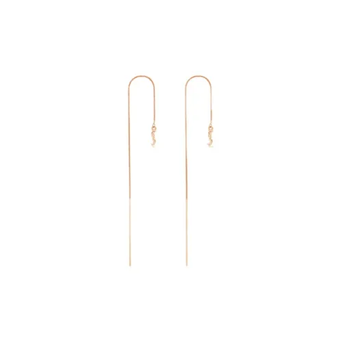 SAINT LAURENT Stud Earrings Women's Rose Gold