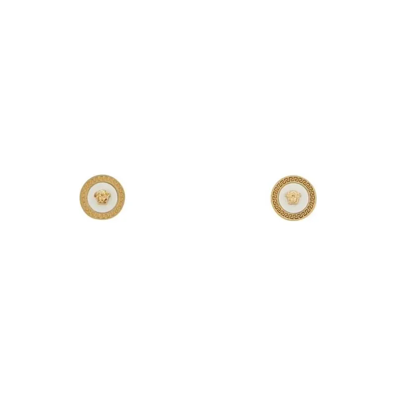 VERSACE Medusa Enamel Stud Earrings-1