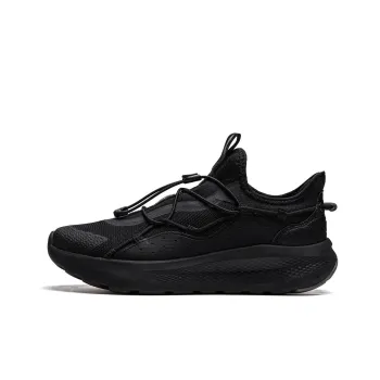 LiNing Cloud Ease Slip On Wear Resistant Breathable Cushioning Slip Resistant Low Top Casual Shoes Men's Black