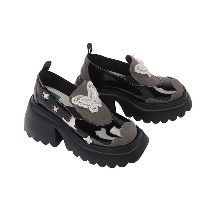 Yikes Casual Single Shoes Women's Gray-2