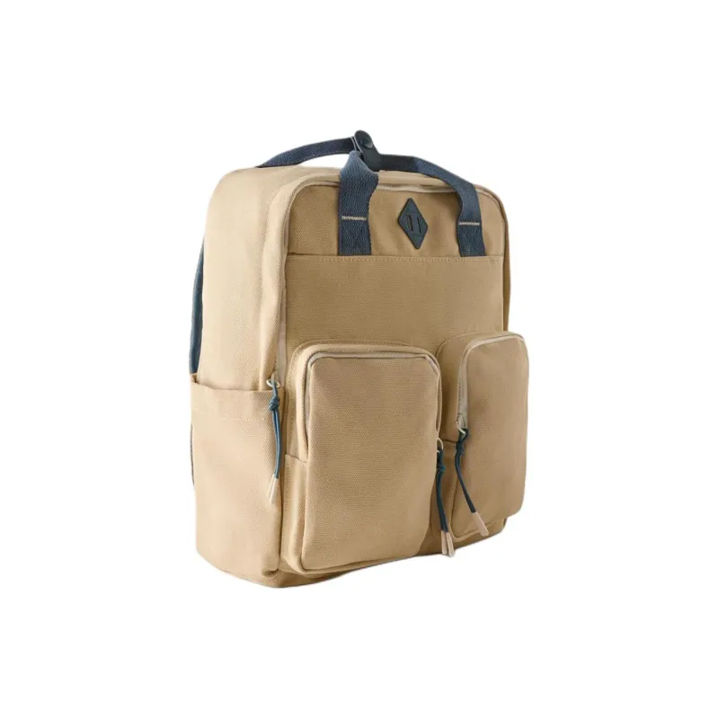 ZARA Polyester Backpack Regular Men's Brown-2