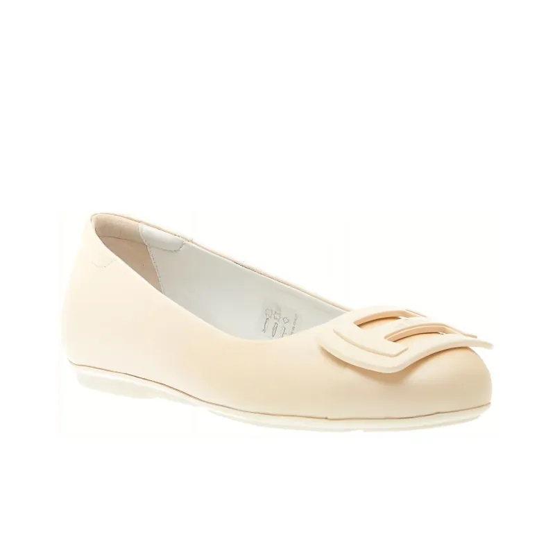 HOGAN H661 Logo Plaque Ballerinas Women's-3