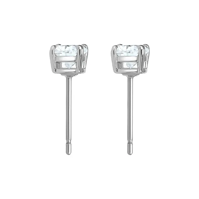 Swarovski Crystal Stud Earrings Women's Transparent-2