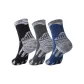 3 Pack Crew Hiking Socks (Black, Gray, Blue)