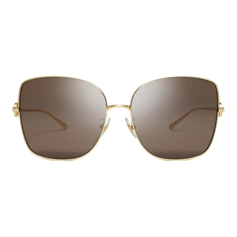 TORY BURCH Metal Irregular Shape Sunglasses Unisex Gold-0