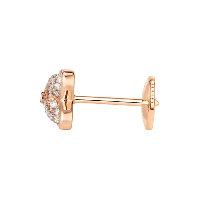 Chaumet 18K Rose Gold, Diamond Stud Earrings Women's-1