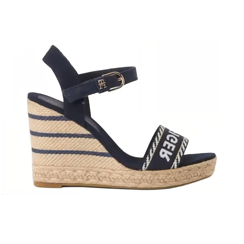 Tommy Hilfiger Strap-detail Leather Espadrilles-1