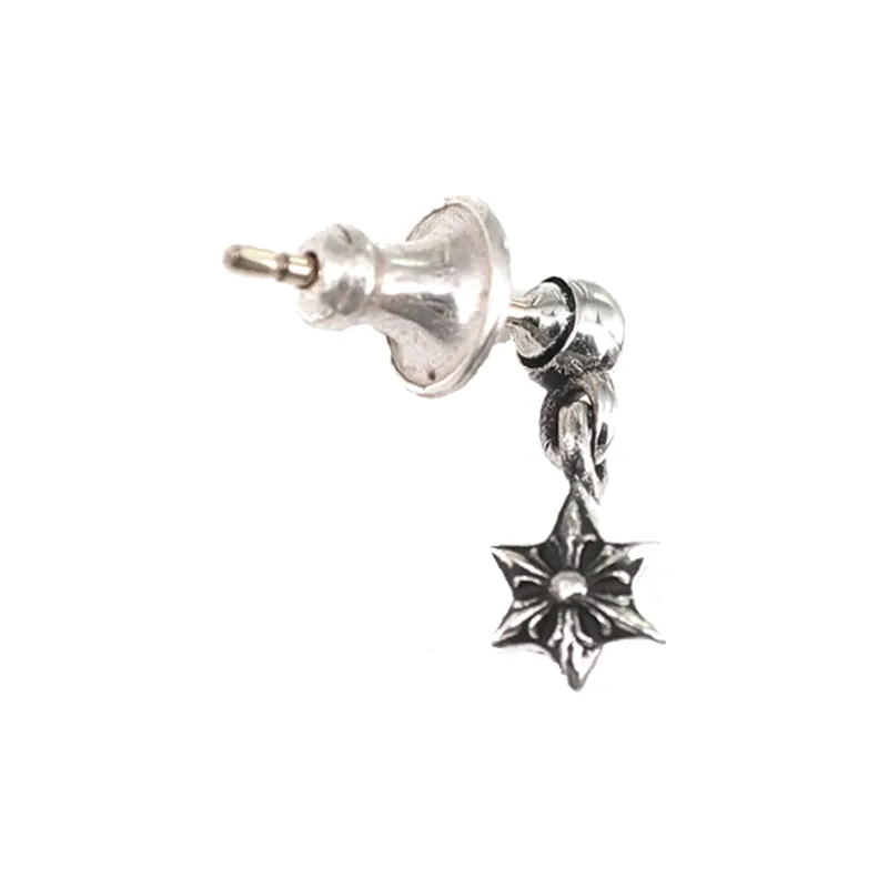 Chrome Hearts 925 Sterling Silver Stud Earrings Unisex-0