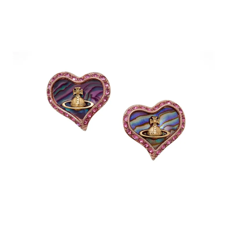 Vivienne Westwood Petra Stud Earrings Women's Rose Gold-0