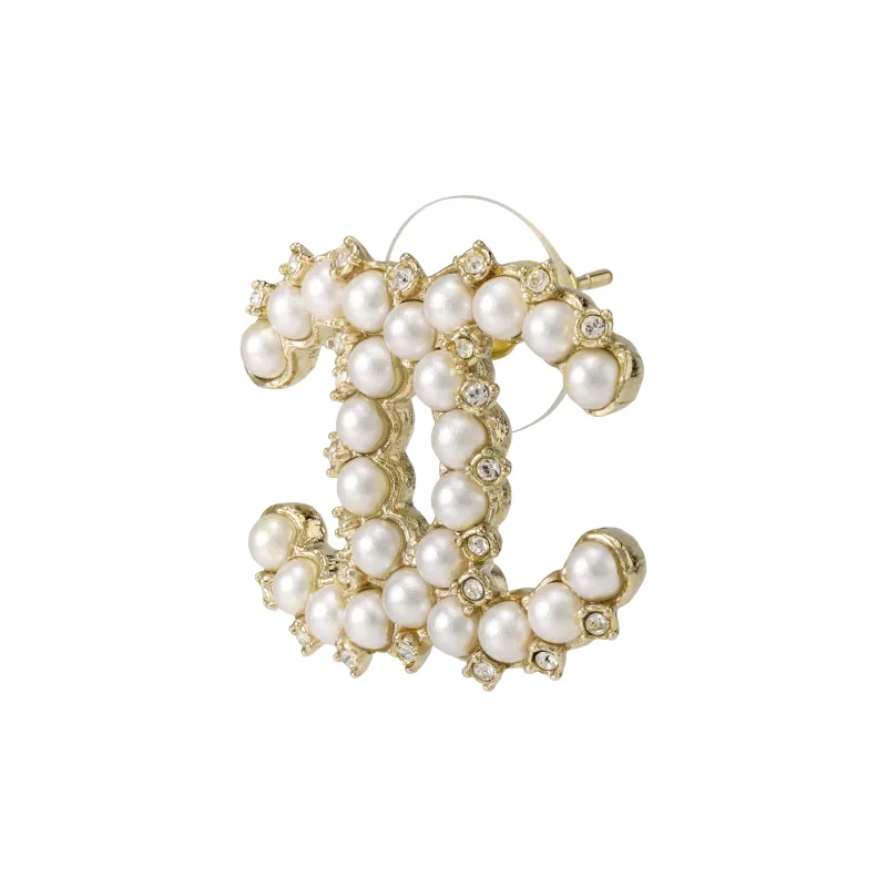 CHANEL Stud Earrings Women's-2