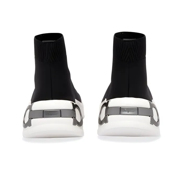 Ferragamo Casual Shoes Women's High Top Black-3