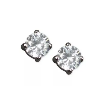 Givenchy Cubic Zircon Stud Earrings Women's Silver