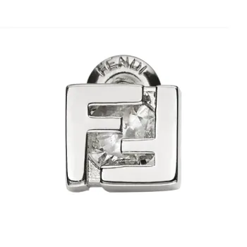 FENDI Copper Alloy Stud Earrings Men's