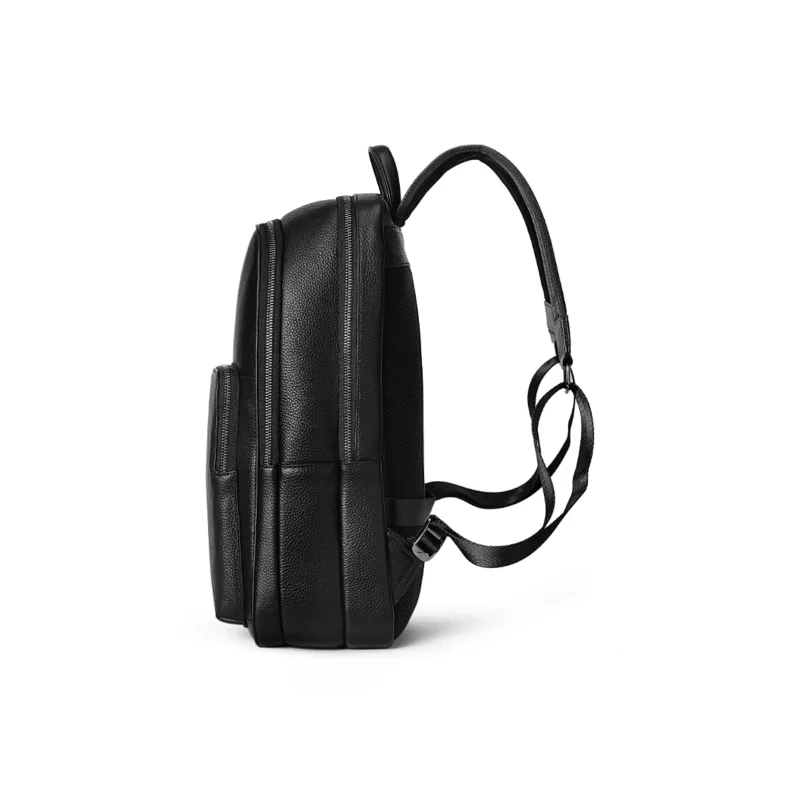 Playboy Cow Leather Backpack Men's Black-2
