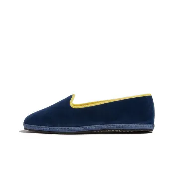 SCAROSSO Valentina Slip-On Velvet Slippers Women's