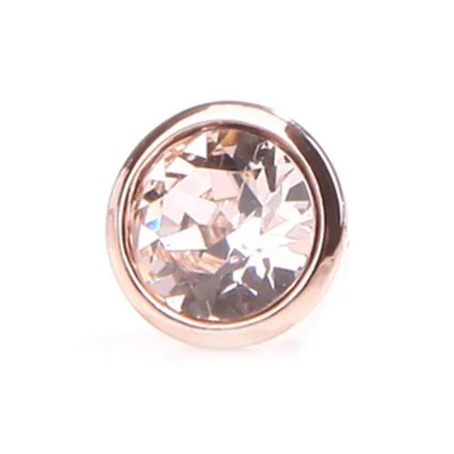 GIVENCHY Faux Crystal Stud Earrings Women's Rose Gold-3