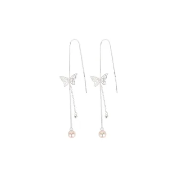 RUOK 925 Sterling Silver Drop Earrings Women's