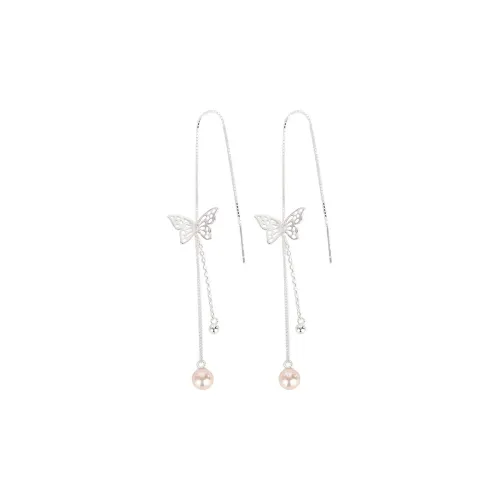 RUOK 925 Sterling Silver Drop Earrings Women's