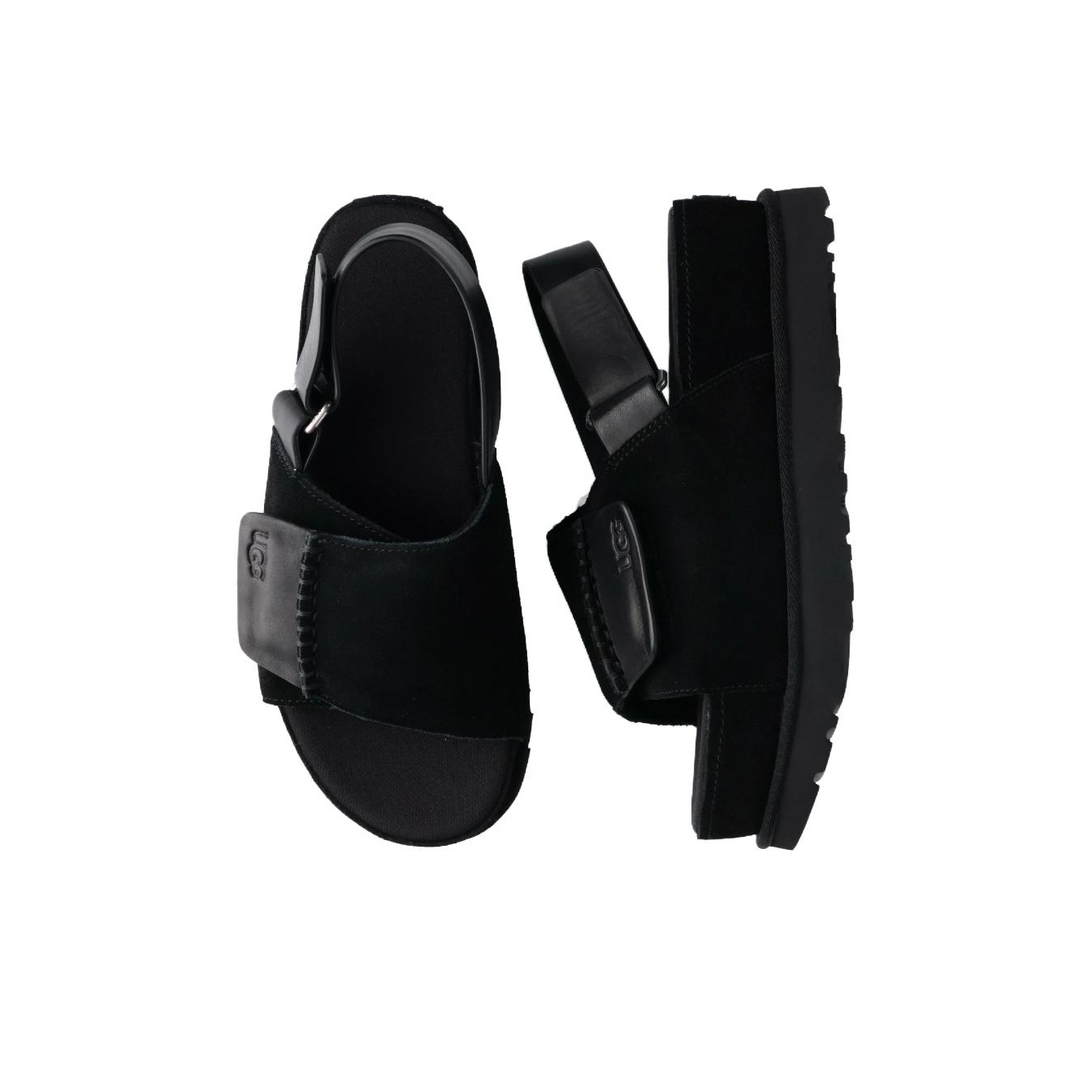 【UGG】 GOLDENSTAR HI SLINGBACK UGG SUEDE GOLDENSTAR HI SLINGBACK PLATFORM SANDALS, WOMEN US