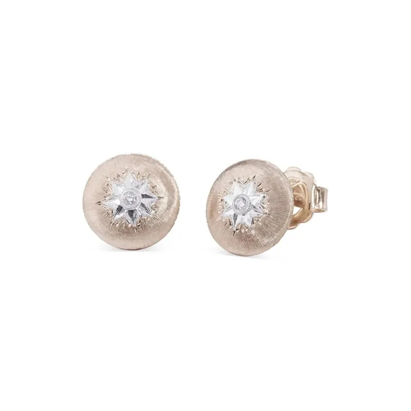 BUCCELLATI MACRI White Gold Stud Earrings Women's-1