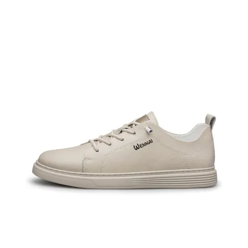 Wen Nai Skateboard Shoes Men Low-Top Off White