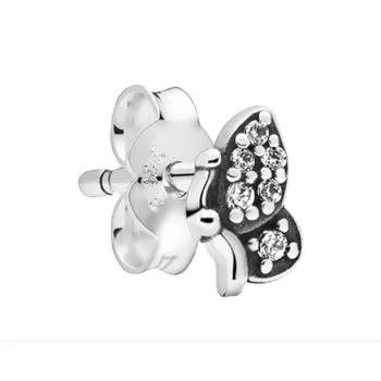 Pandora Stud Earrings Women's Silver