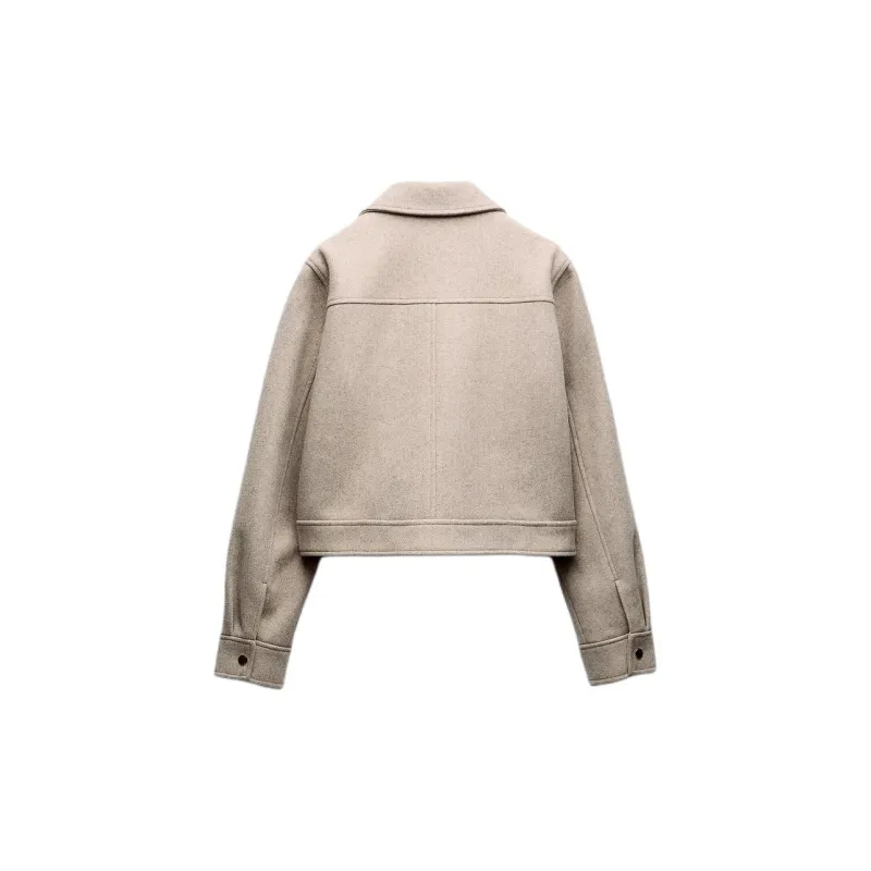 ZARA Jackets Coats Women's Beige-1