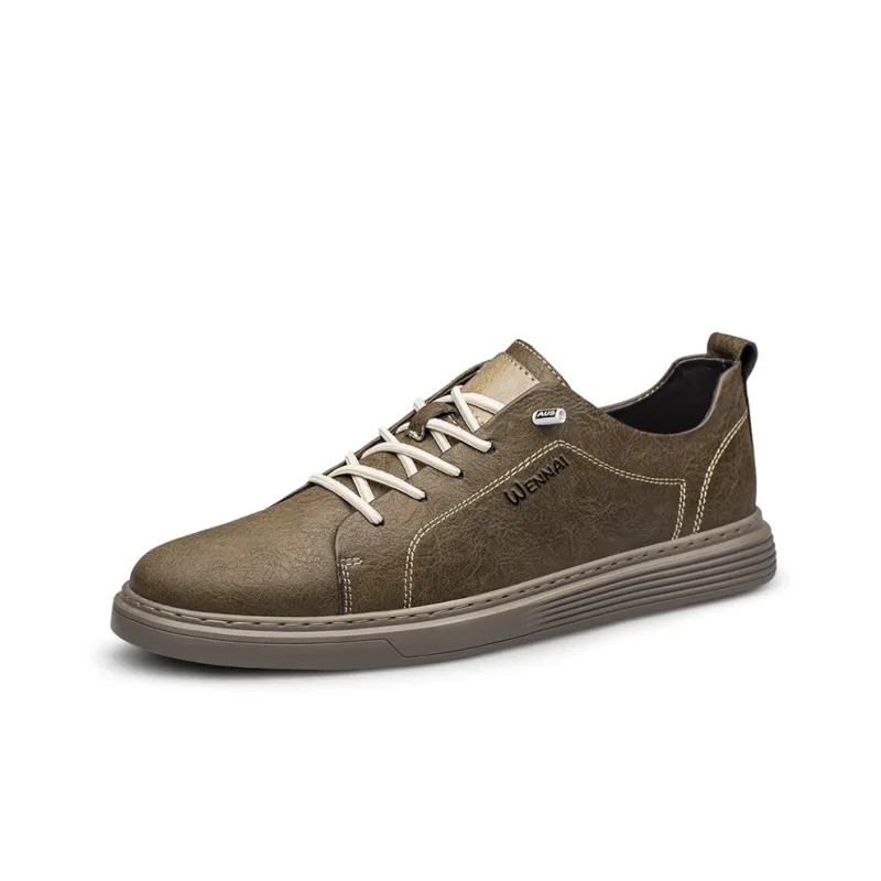 Wen Nai Casual Shoes Men's Light Brown-1