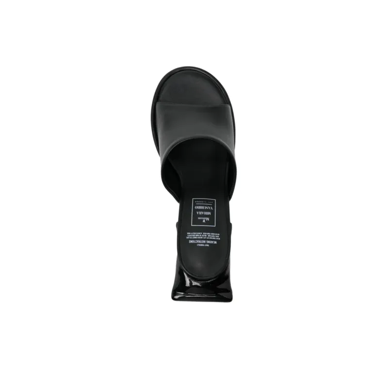 Maison MIHARA YASUHIRO Toothpaste 65mm Leather Mules-3
