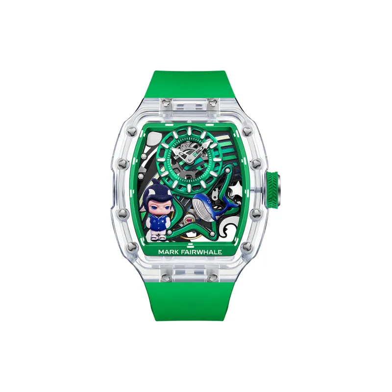 FAIRWHALE Deep Sea Automatic Mechanical Movement Silicone Strap Watch Men's Watches Purple Watch Dial-1