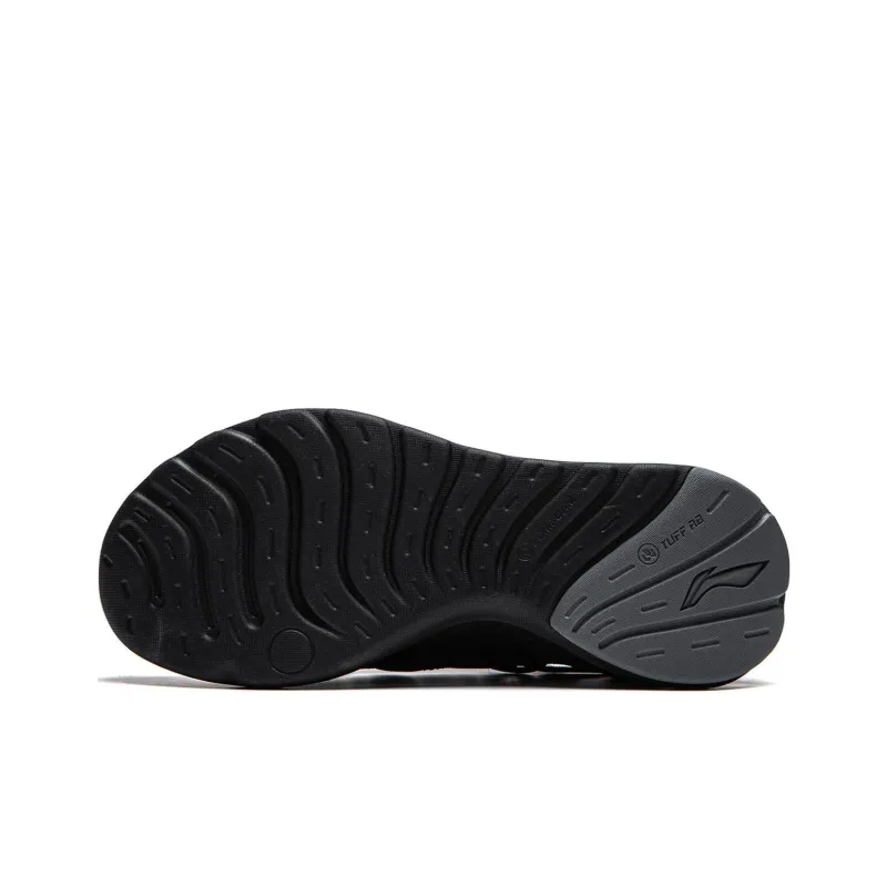 LiNing Cloud Ease Slip On Wear Resistant Breathable Cushioning Slip Resistant Low Top Casual Shoes Men's Black-5