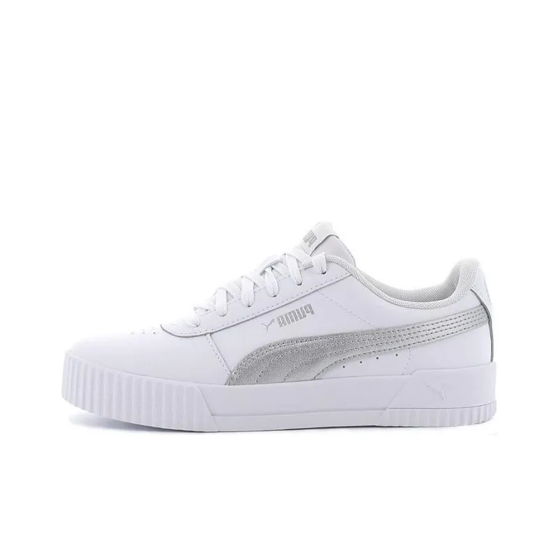 PUMA Carina Leather 'White Grey' Women's-0