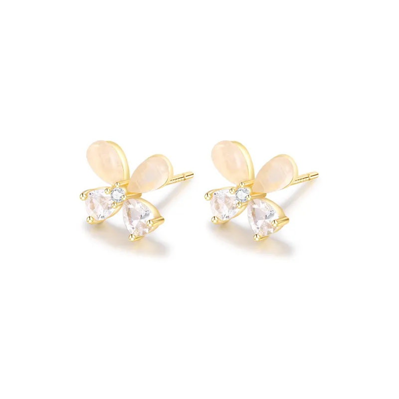 ERROR Sterling Silver Stud Earrings Women's-2