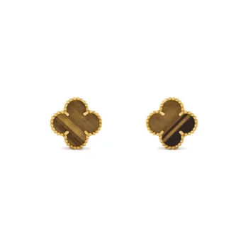Van Cleef & Arpels Karat Gold Stud Earrings Women's