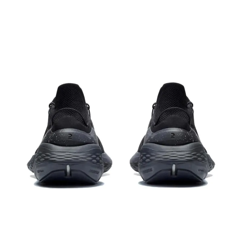 DECATHLON Cushioning Anti Slip And Wear Resistant Support Breathable Low Top Running Shoes Men's Black-2
