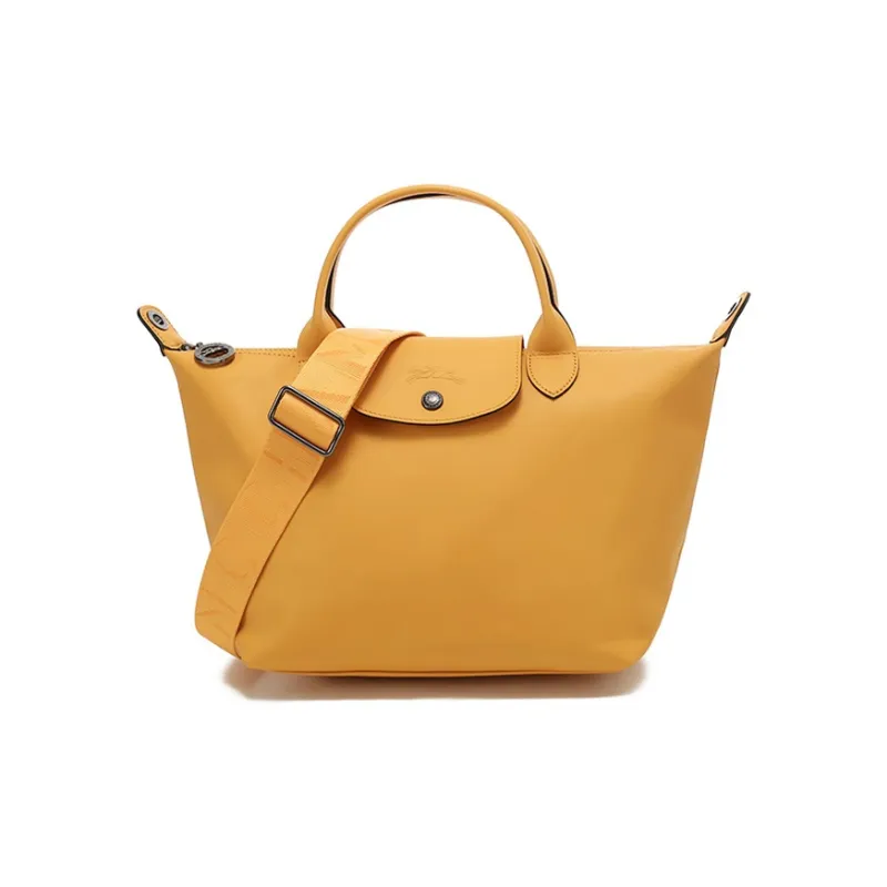 LONGCHAMP Nylon Dumpling Bag, Shoulder Bag, Crossbody Bag, Handbag Women's Almond Yellow-0