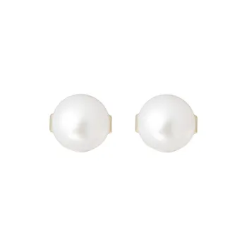 MIKIMOTO 18K Gold Stud Earrings Women's