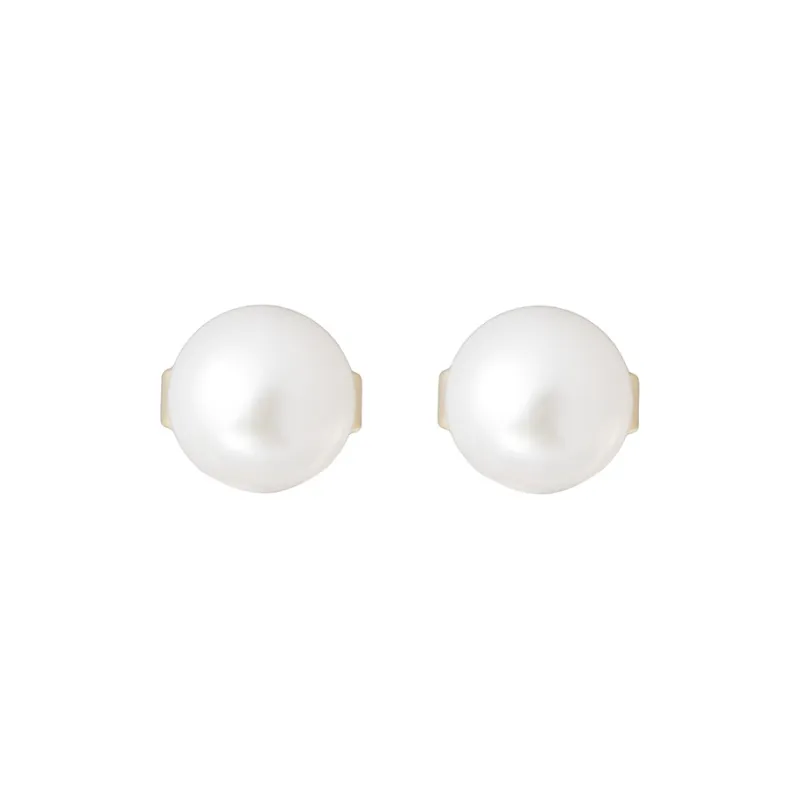 MIKIMOTO 18K Gold Stud Earrings Women's-0