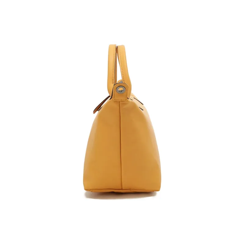 LONGCHAMP Nylon Dumpling Bag, Shoulder Bag, Crossbody Bag, Handbag Women's Almond Yellow-2