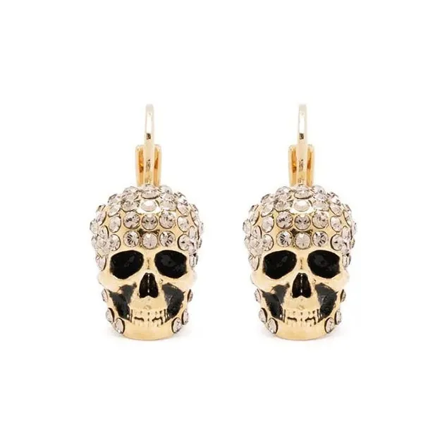 Alexander McQueen Skull Drop Earrings-0
